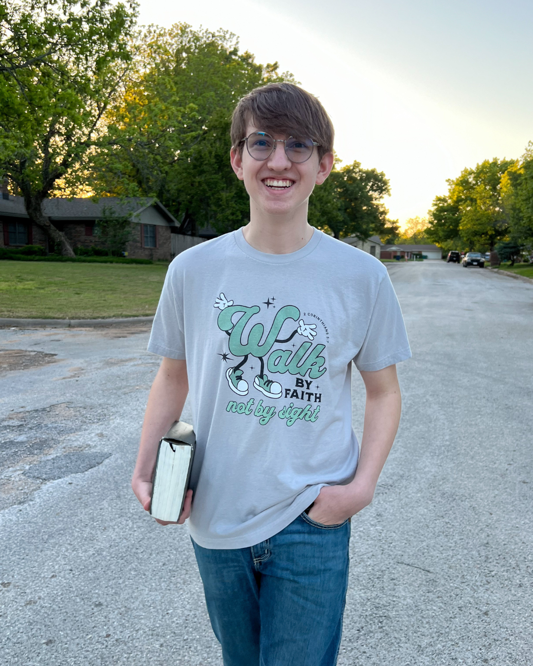 walk by faith tee