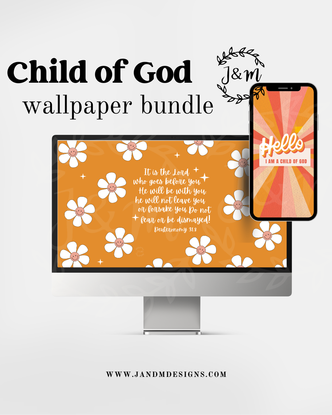 hello i'm a child of God | wallpaper bundle