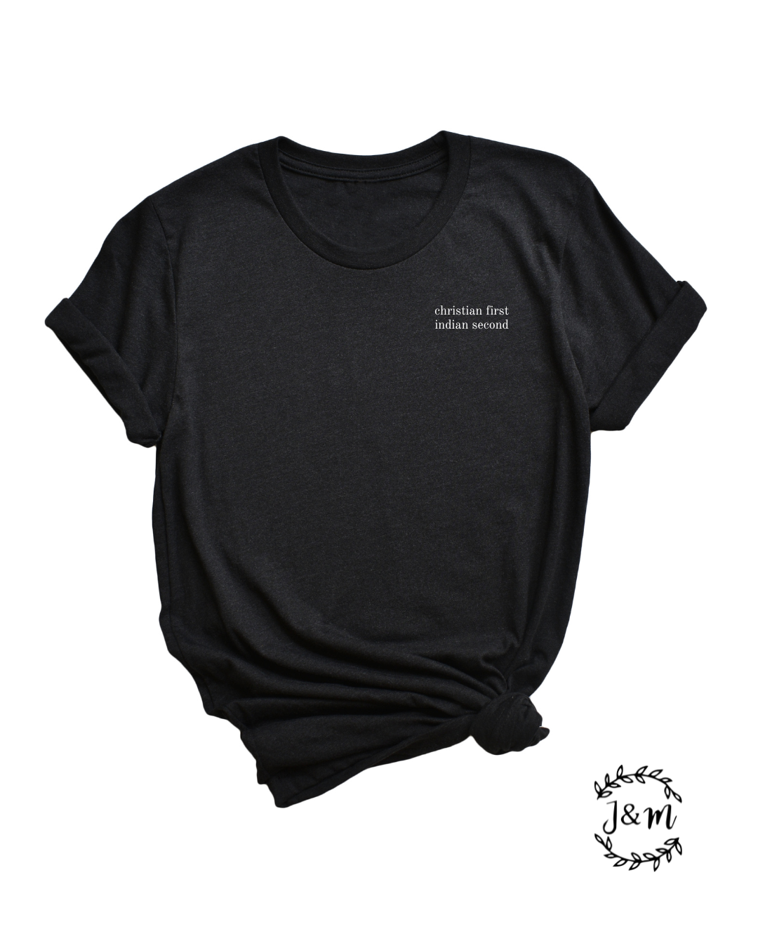 chrisitan first, _________ second | spirit wear