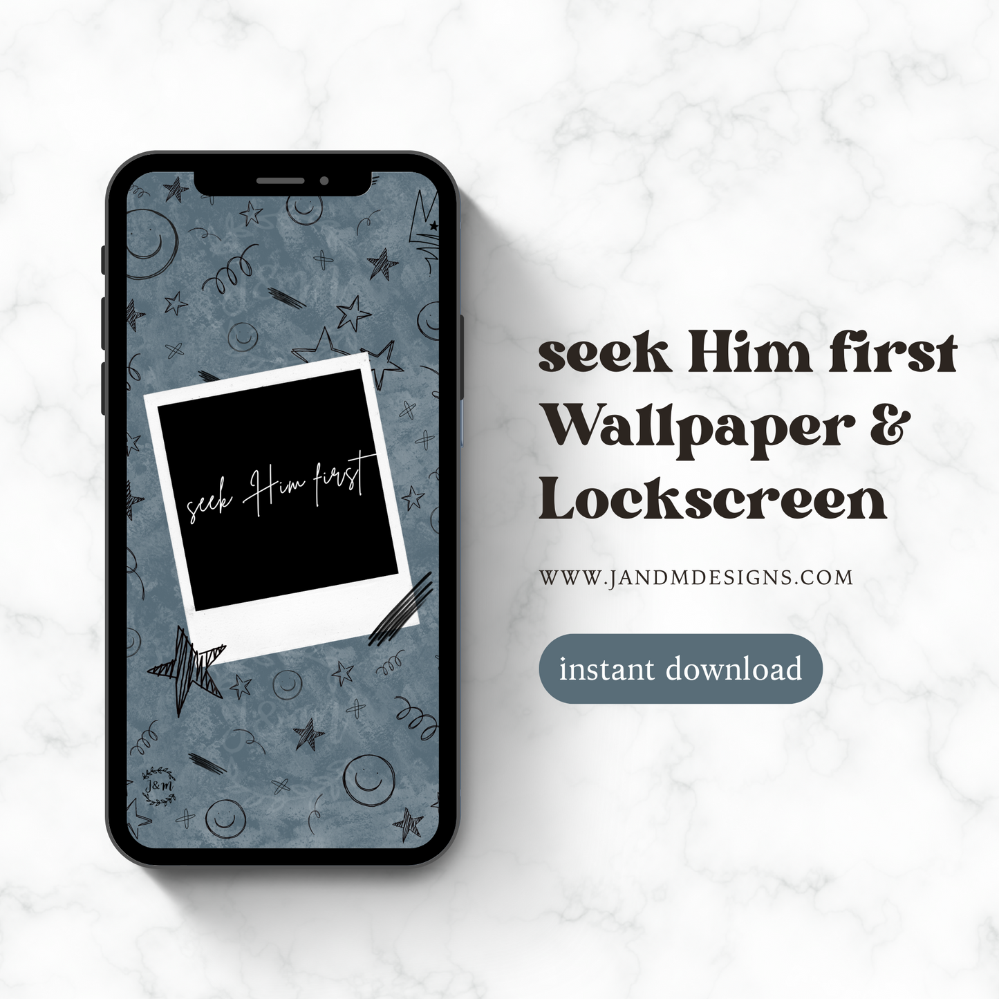 seek Him first & He is faithful phone wallpaper