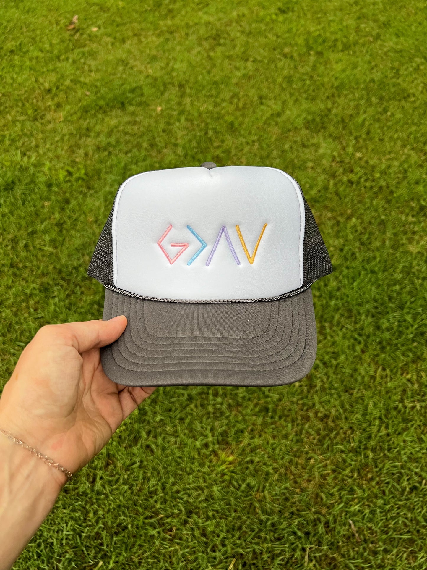 God is greater trucker hat