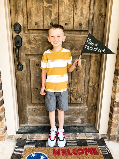 1st Day of School Pennants Printable